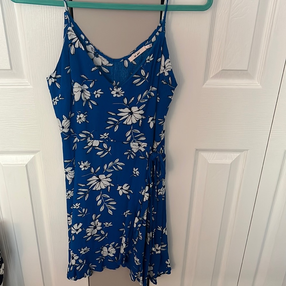 Blue and white sundress